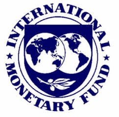 Logotipo do FMI (Fundo Monetário Internacional).